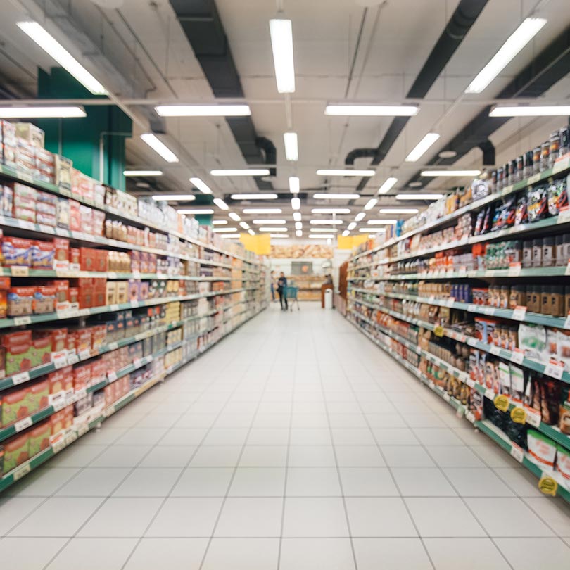 supermarket interior