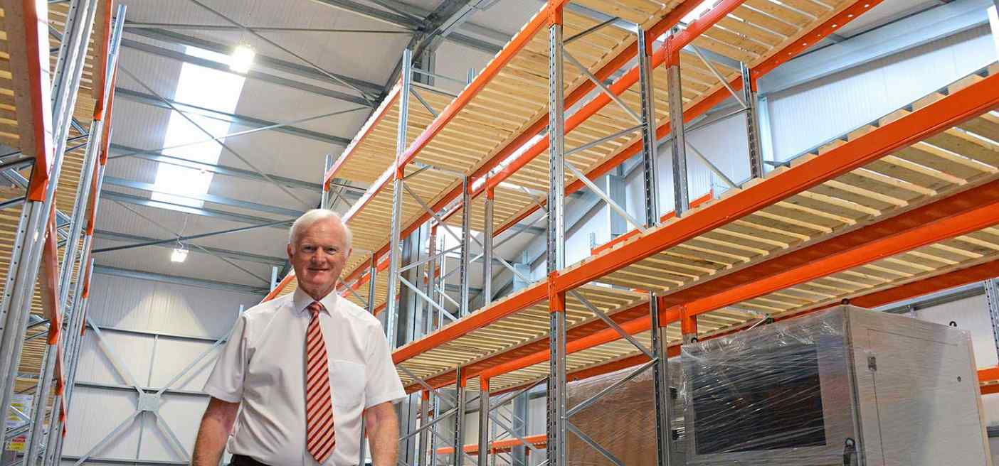 Chairman John Whitehouse in the smart new factory extension at Weatherite’s head office in West Bromwich Chairman John Whitehouse in the smart new factory extension at Weatherite’s head office in West Bromwich