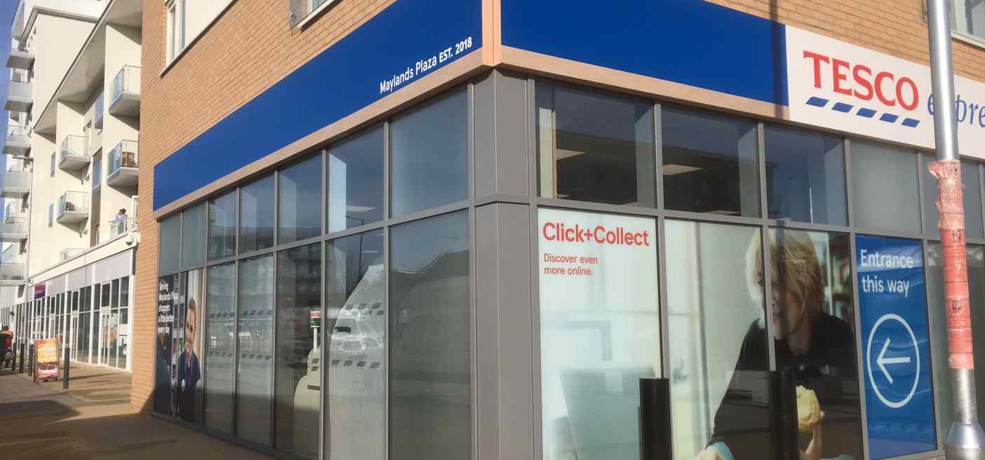 WEATHERITE ALUMINIUM SOLUTIONS PROVIDES EXPRESS SERVICE Tesco Express, weatherite, weatherite aluminium solutions